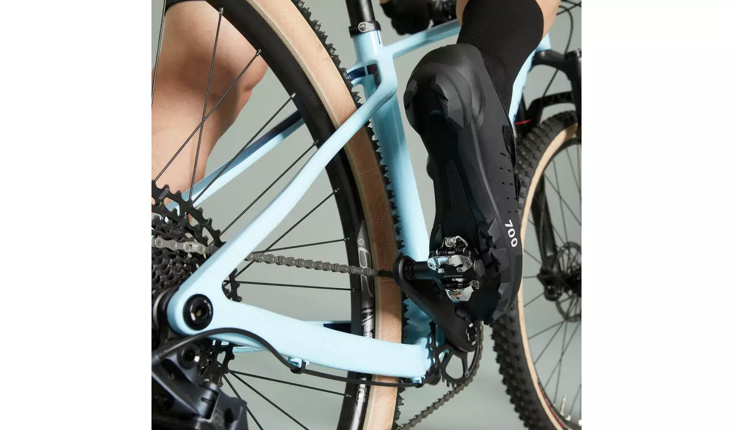 Decathlon Mountain Bike Shoes Race 700 Uk 5.5 - Black