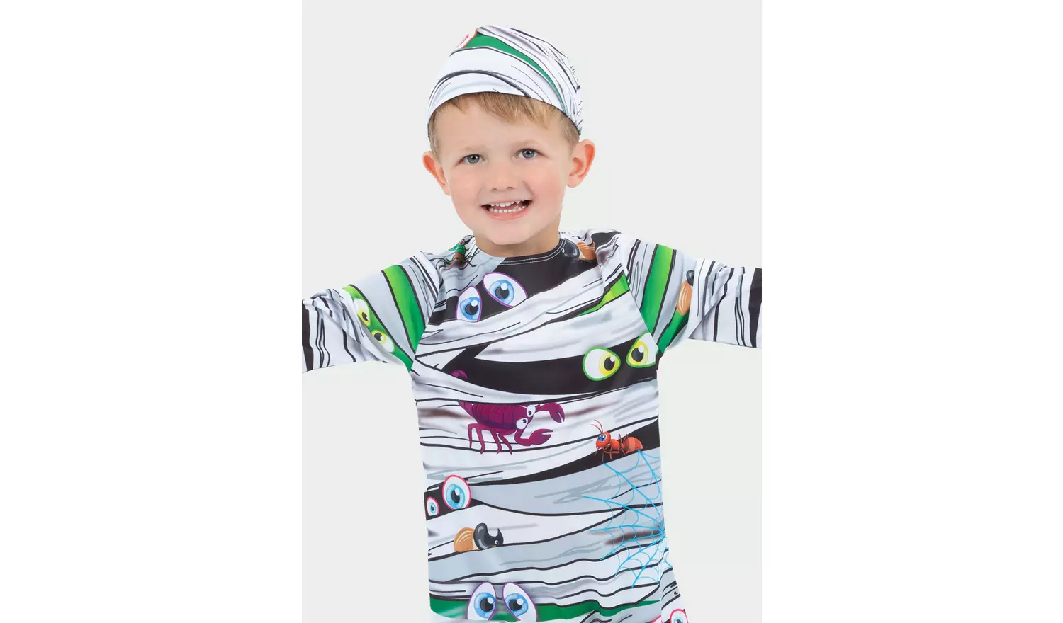 White Eyeball Print Mummy Costume 2-3 years