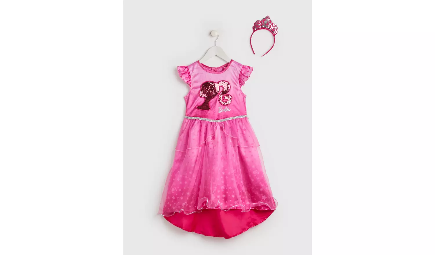 Barbie Pink Dress & Tiara 7-8 years