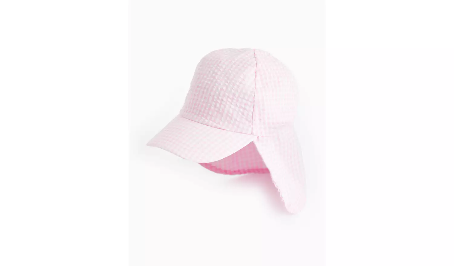 Pink Seersucker Keppie Hat 1-2 years