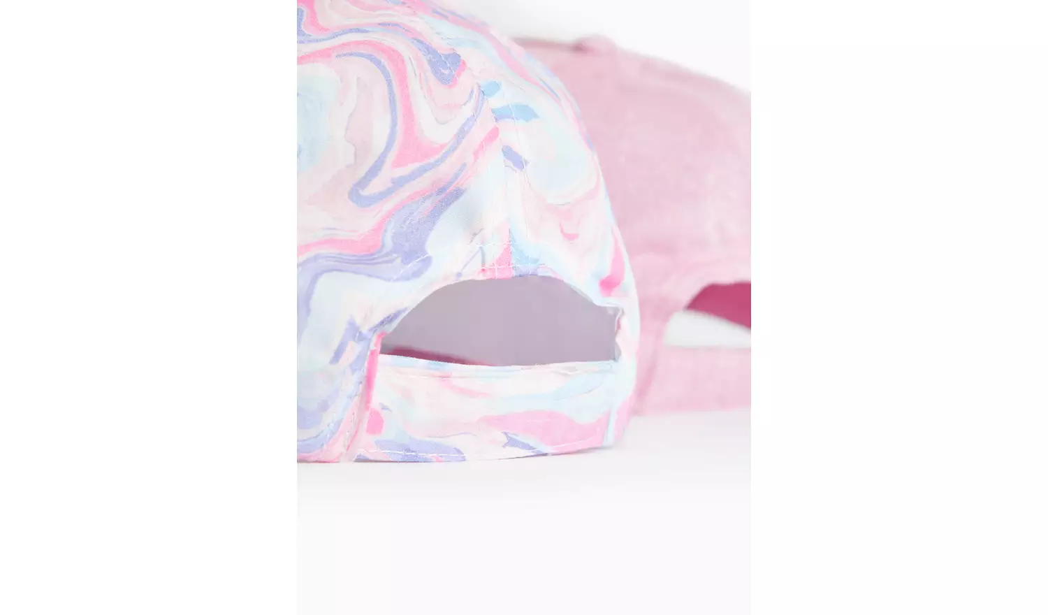 Pink Glitter & Tie Dye Caps 2 Pack 6-9 years