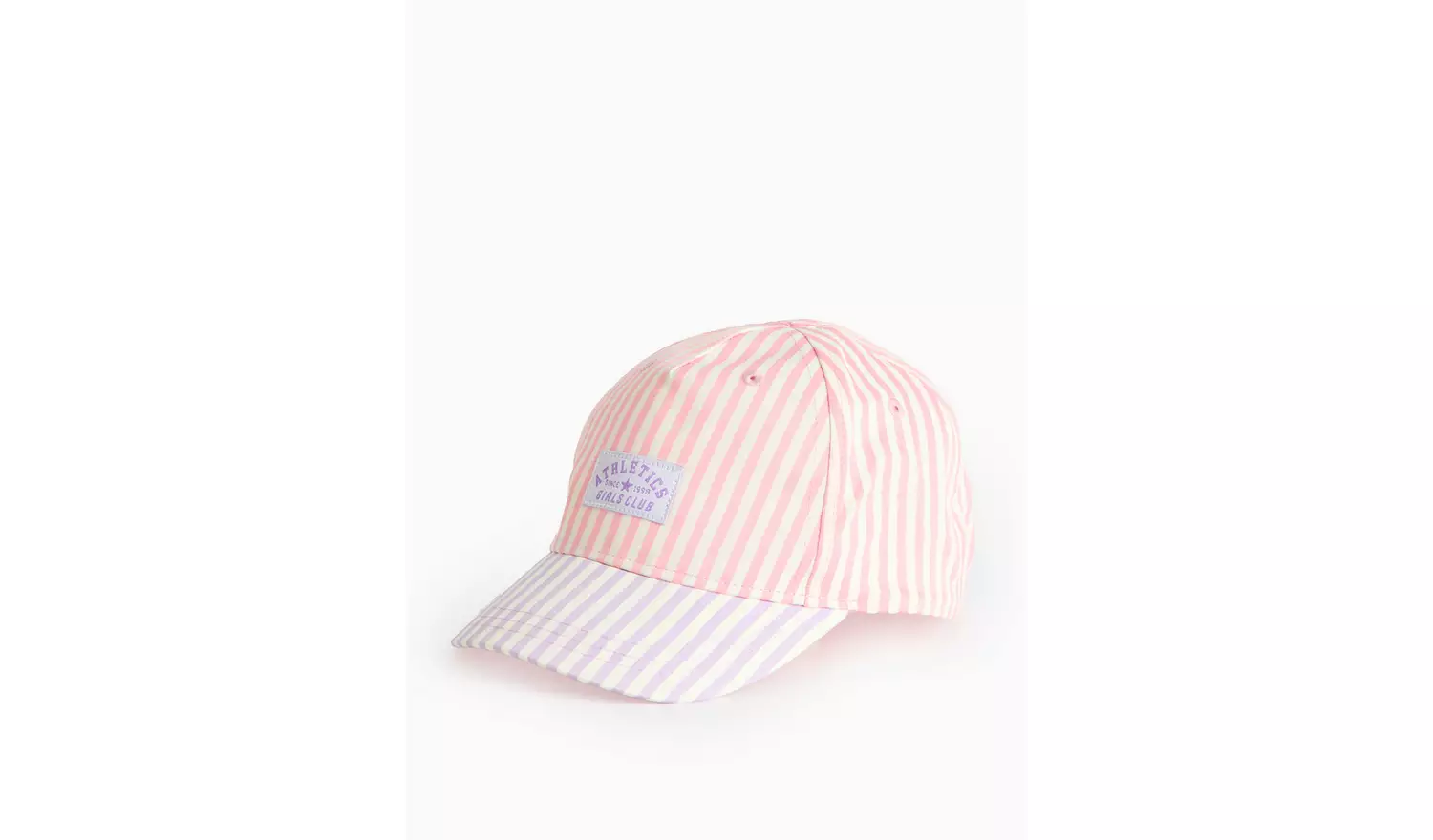 Pink Stripe Cotton Seersucker Cap 1-2 years