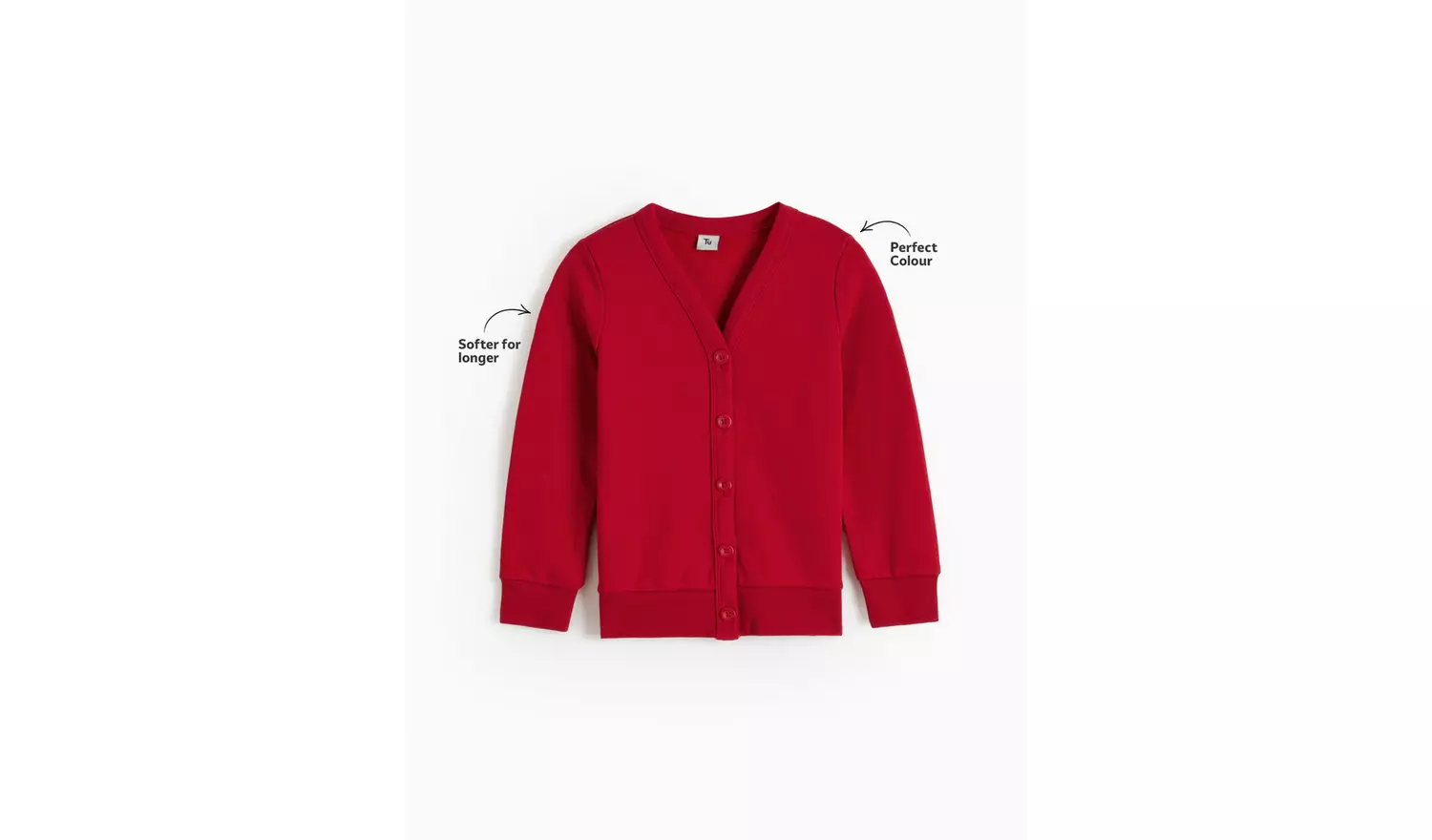 2 Pack Red Knitted Cardigans 10 years