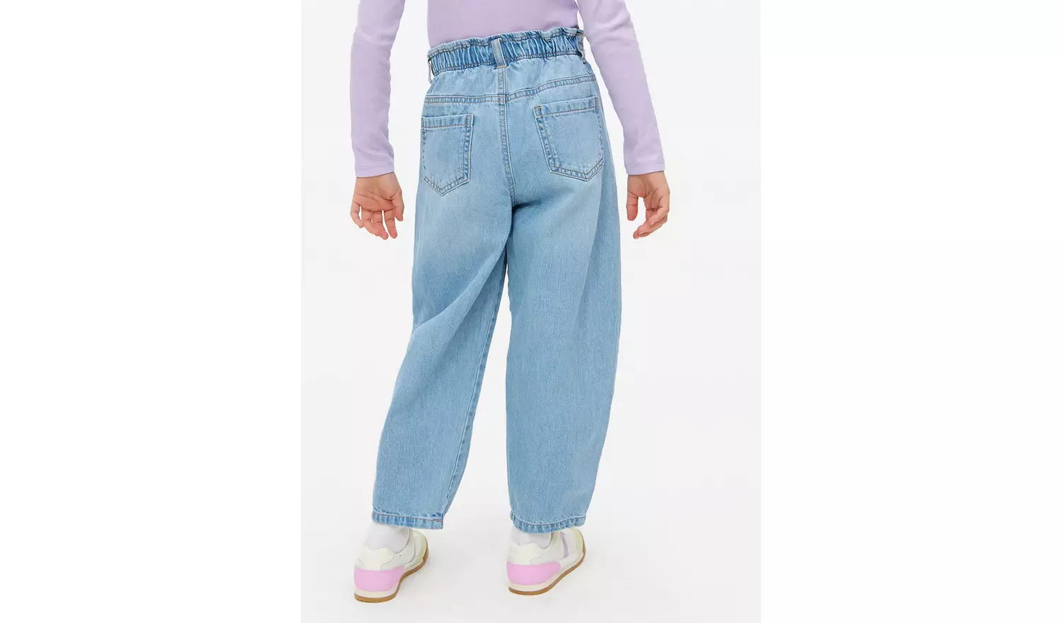 Blue Denim Barrel Leg Jeans 6 years