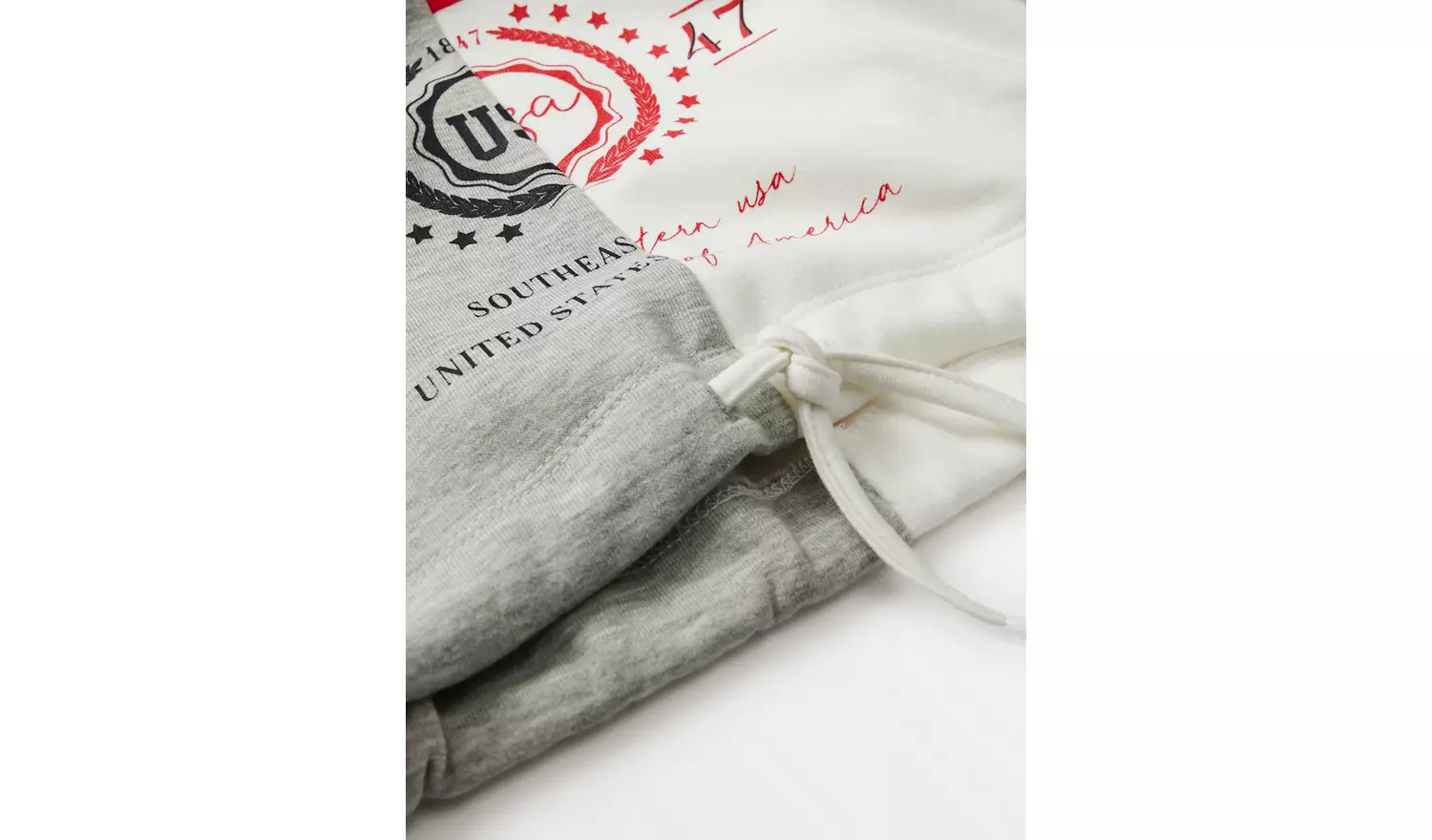 Grey Spliced Varsity Sweatshirt 9 years