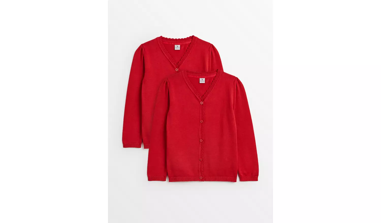 2 Pack Red Knitted Cardigan 7 years