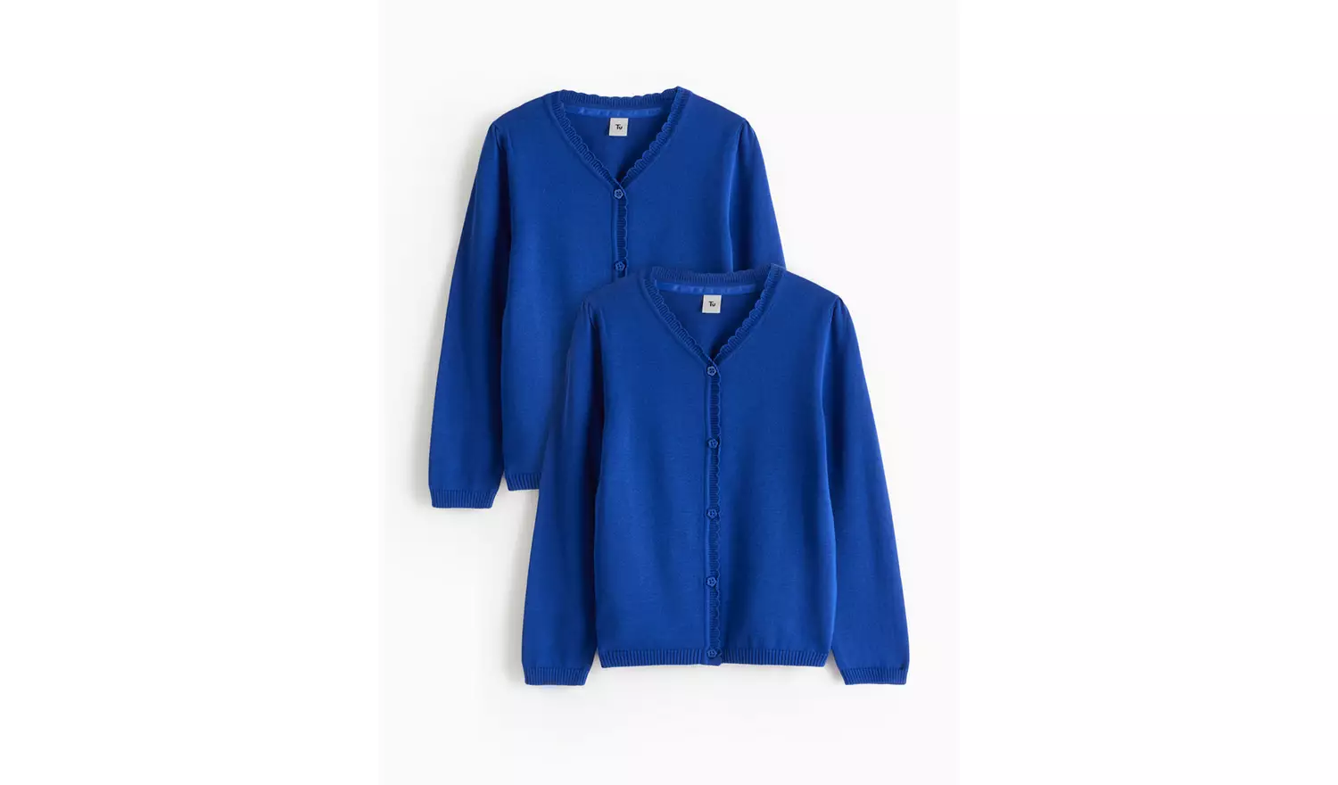 2 Pack Blue Knitted Cardigans 3 years