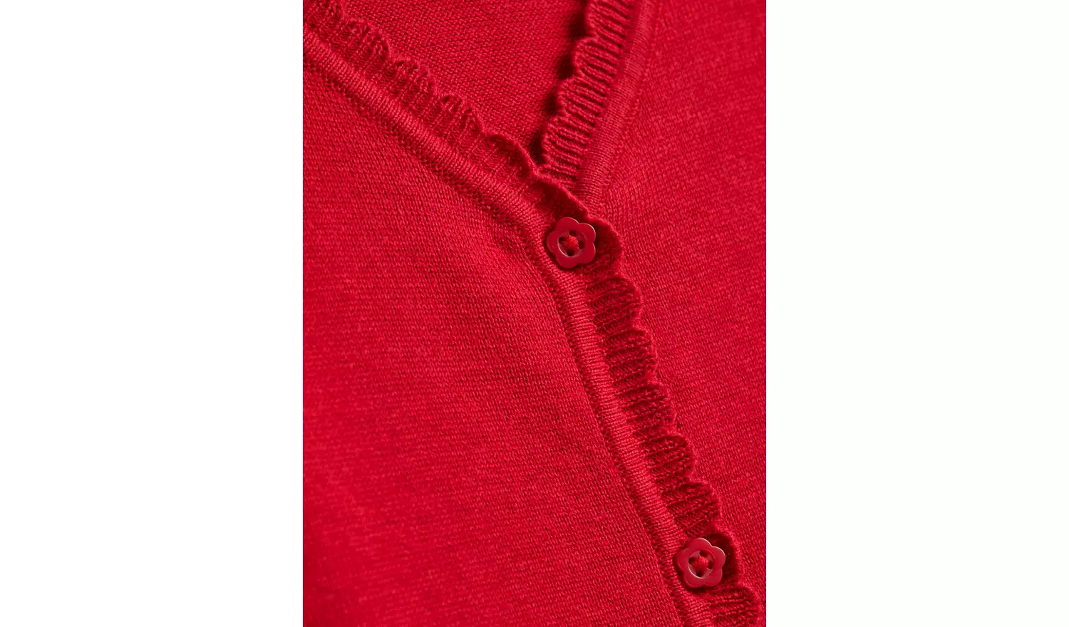 Red Pointelle Knitted Cardigan 10 years