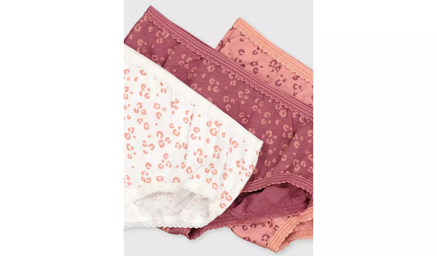 Leopard Print Briefs 10 Pack - 9-10 years