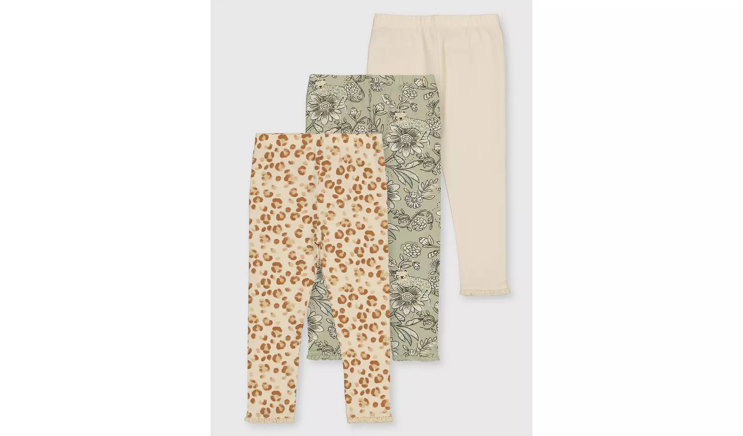 Leopard Leggings 3 Pack - 1-1.5 years