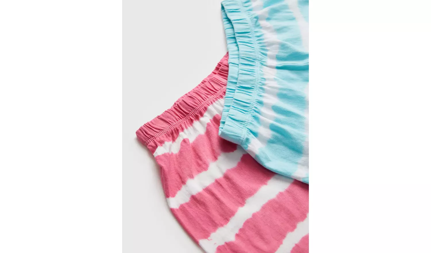 Pink & Blue Tie Dye Shortie Pyjamas 2 Pack - 2-3 years