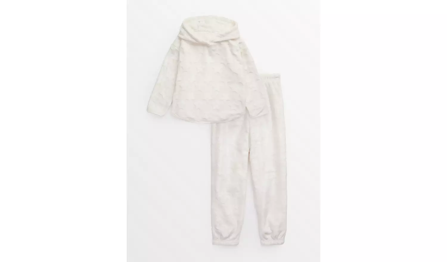 Cream Star Embossed Hooded Pyjama Set10-11 years
