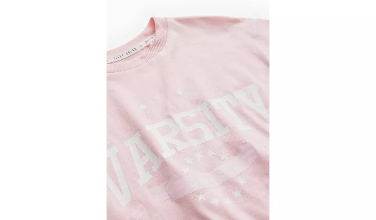 Pink Varsity T-Shirt & Grey Cycling Shorts7-8 years