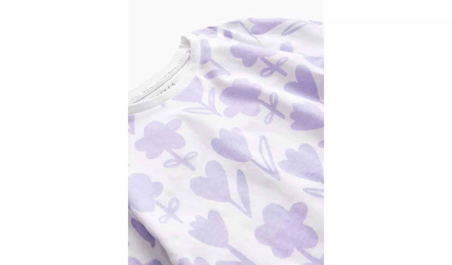 Lilac Floral Print Short Sleeve Pyjamas 1-2 years