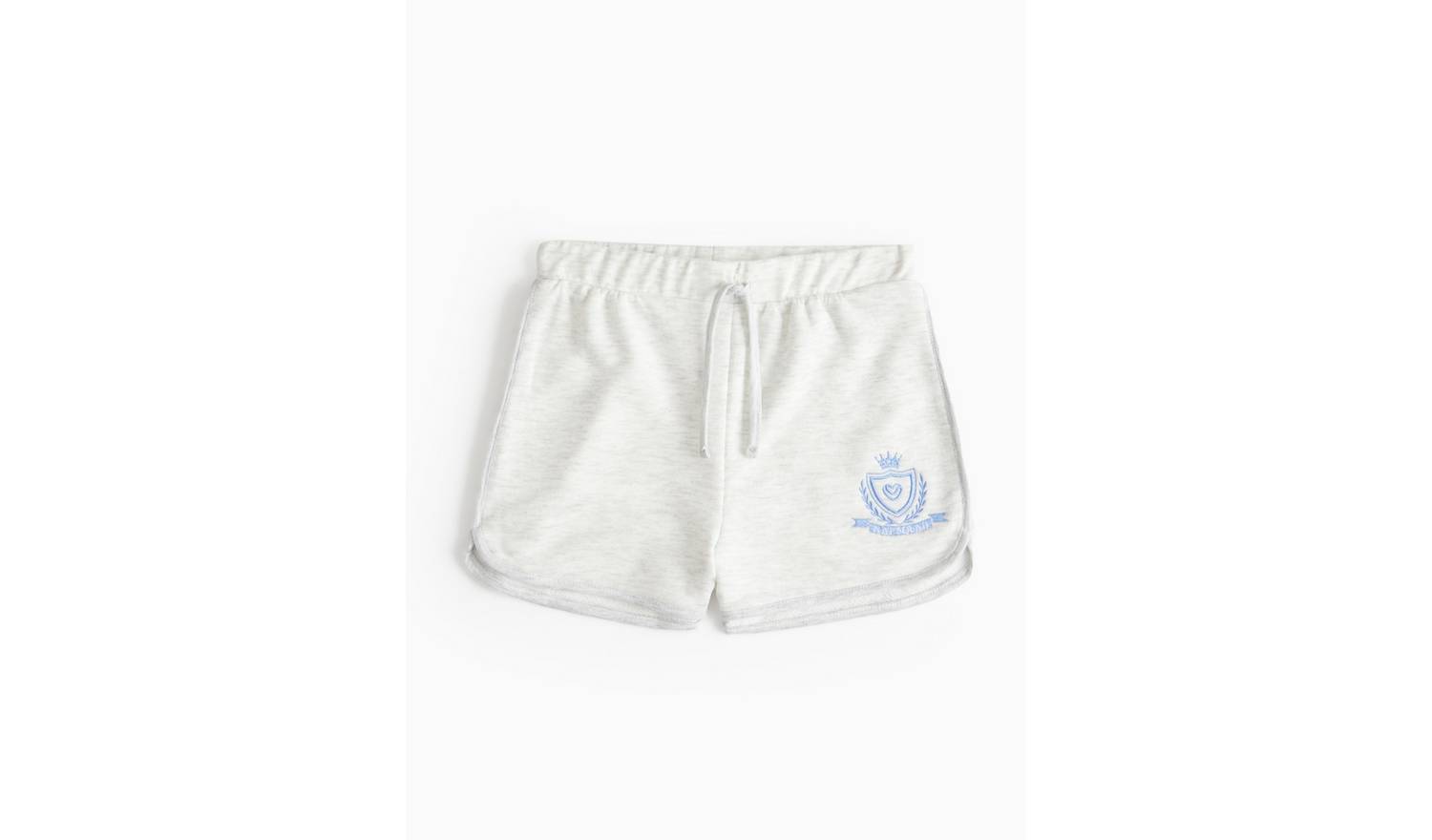 Grey Drawstring Lounge Shorts13-14 years