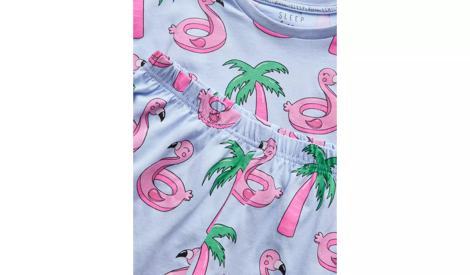 Blue Flamingo Printed Pyjama Set 12-13 years