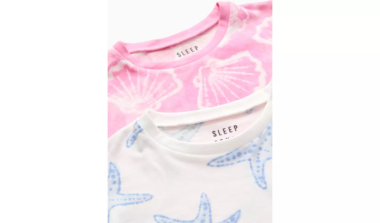 Seashell Printed Pyjama Sets 2 Pack 5-6 years