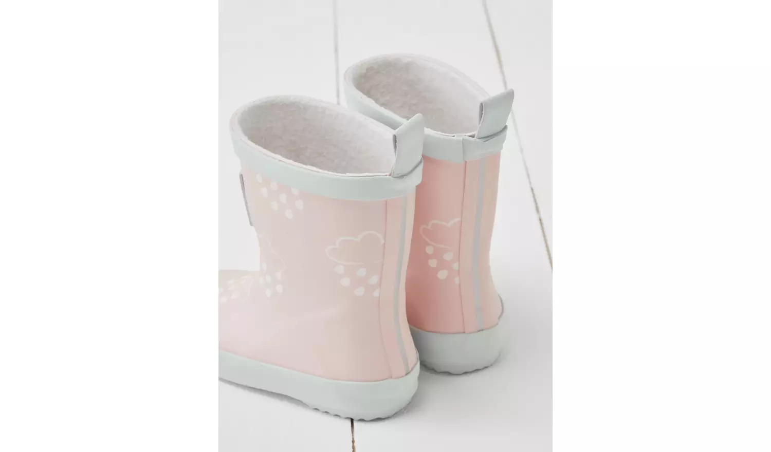 GRASS & AIR Little Kids Baby Pink Colour Revealing Wellies 4 Infant