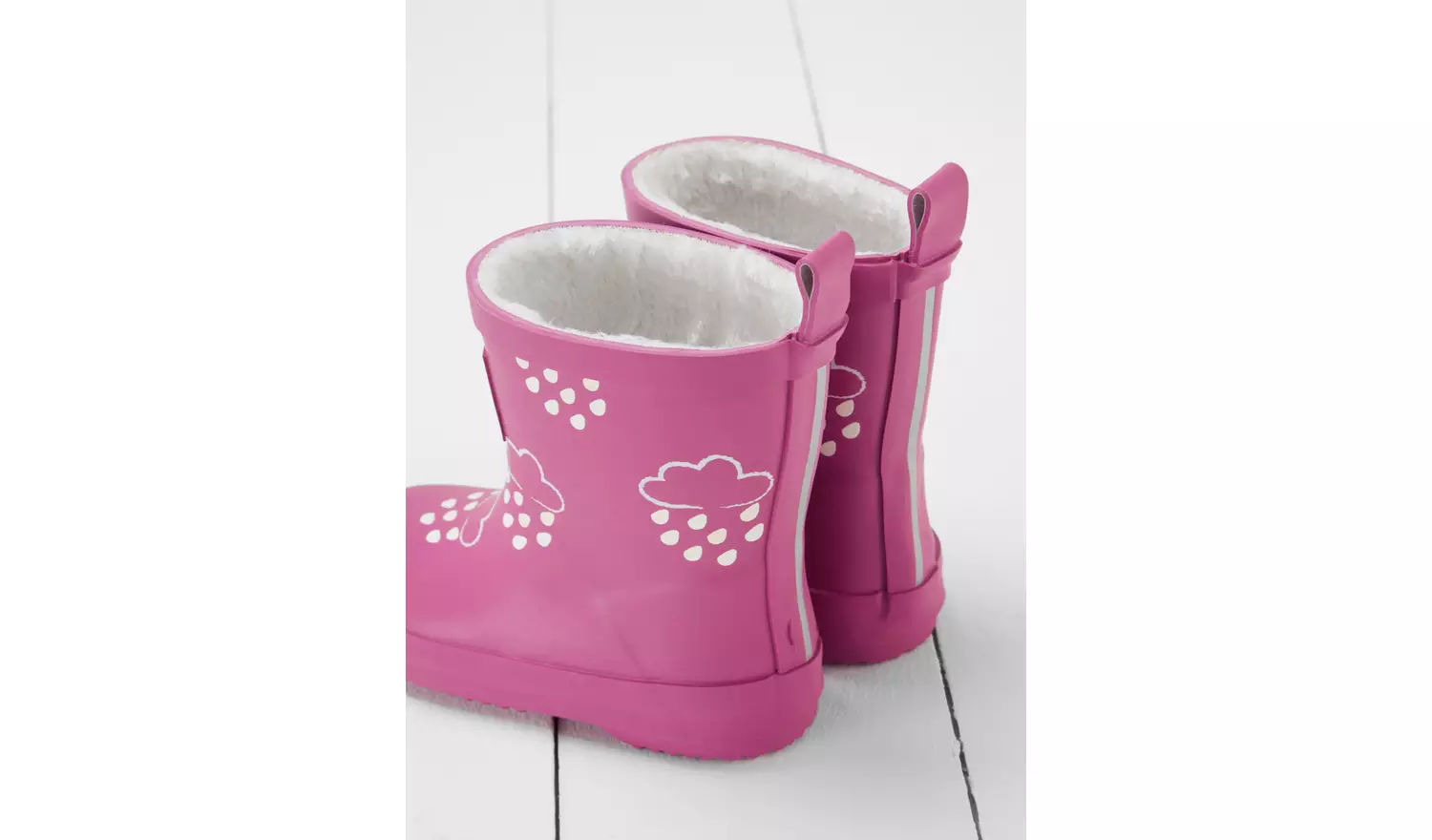 GRASS & AIR Orchid Pink Colour Changing Kids Winter Wellies 3 Infant