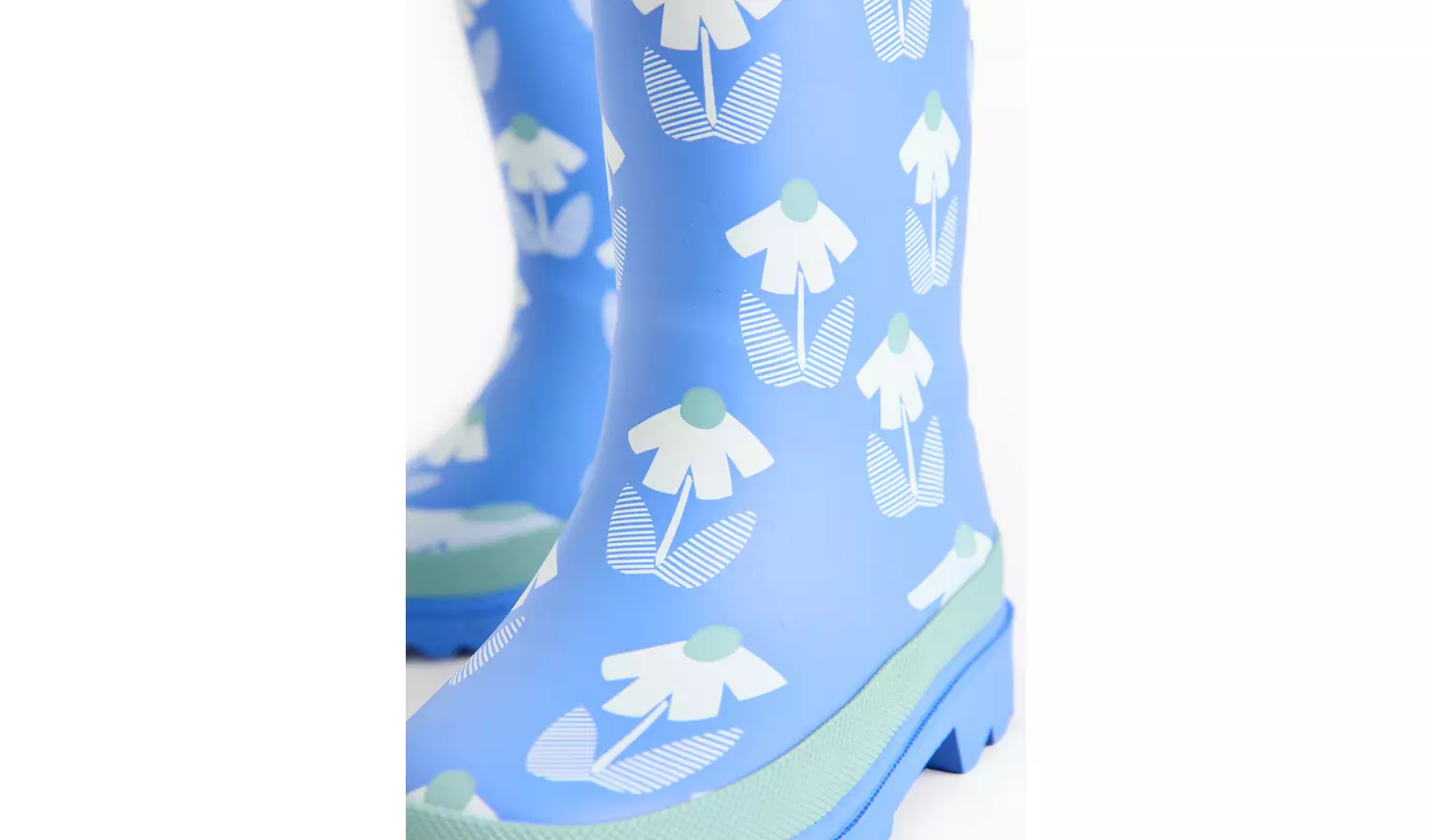Tu X Scion Blue Floral Rubber Wellies 4 Infant