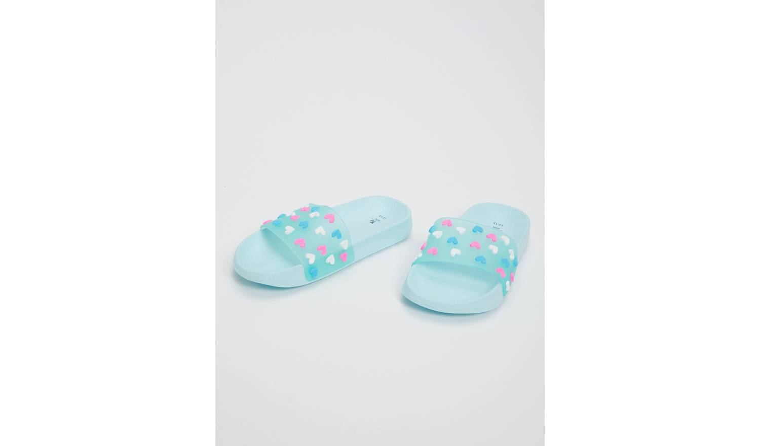Blue Heart Pool Sliders - 10-11 Infant