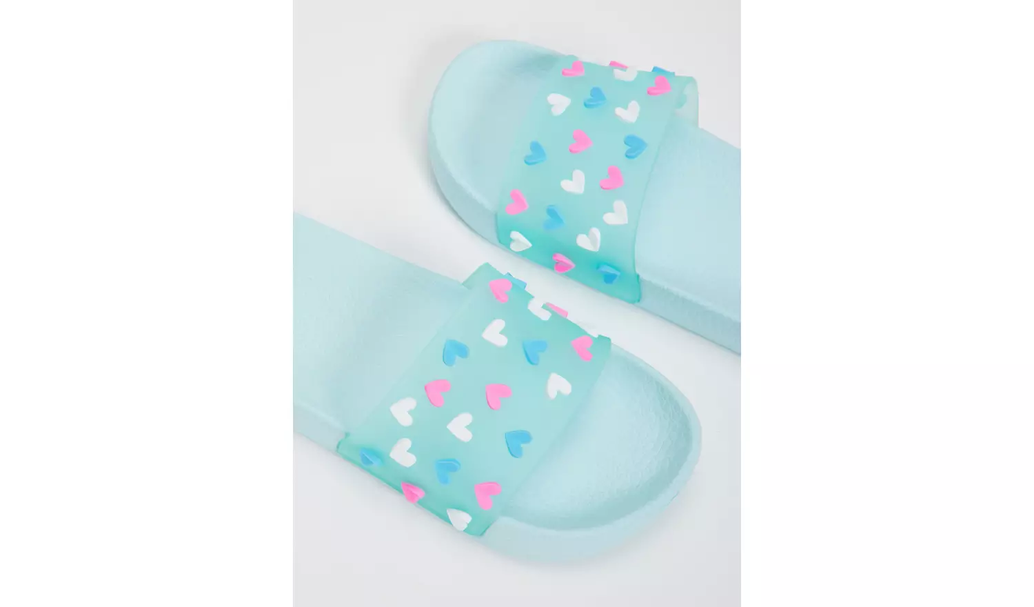 Blue Heart Pool Sliders - 10-11 Infant