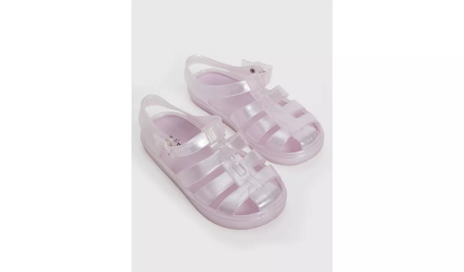 Lilac Pearlescent Jelly Sandals - 11 Infant
