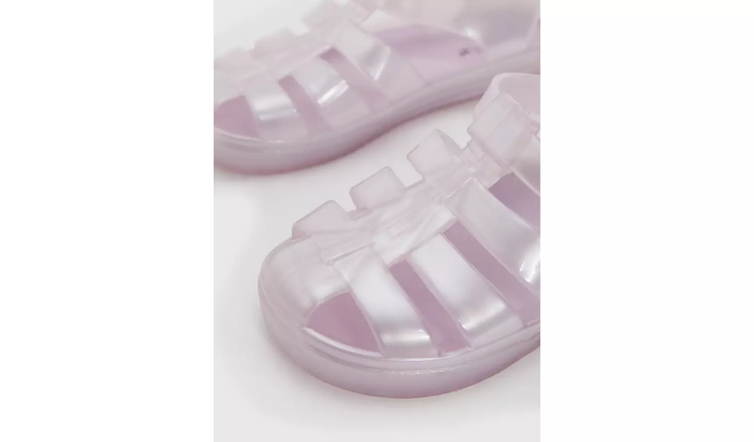Lilac Pearlescent Jelly Sandals - 10 Infant