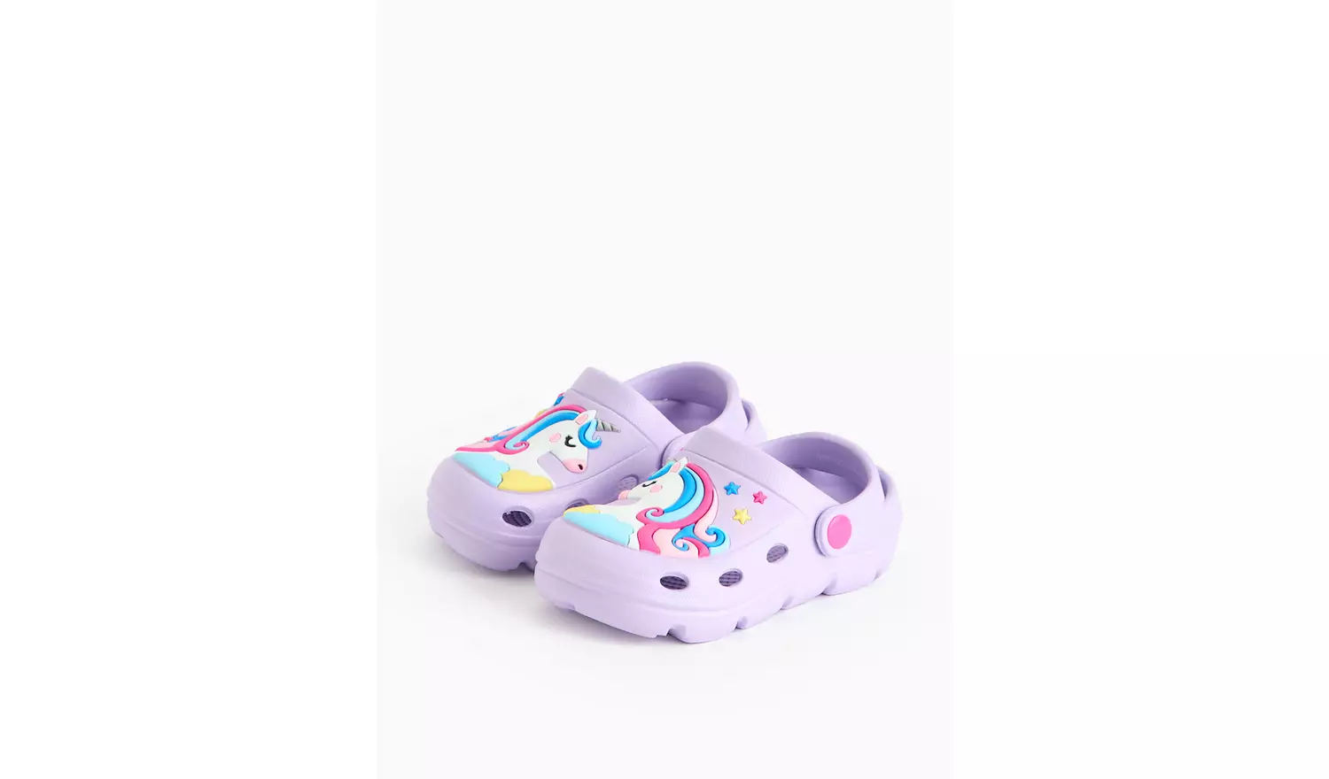 Lilac Unicorn Ankle Strap Clogs8-9 Infant