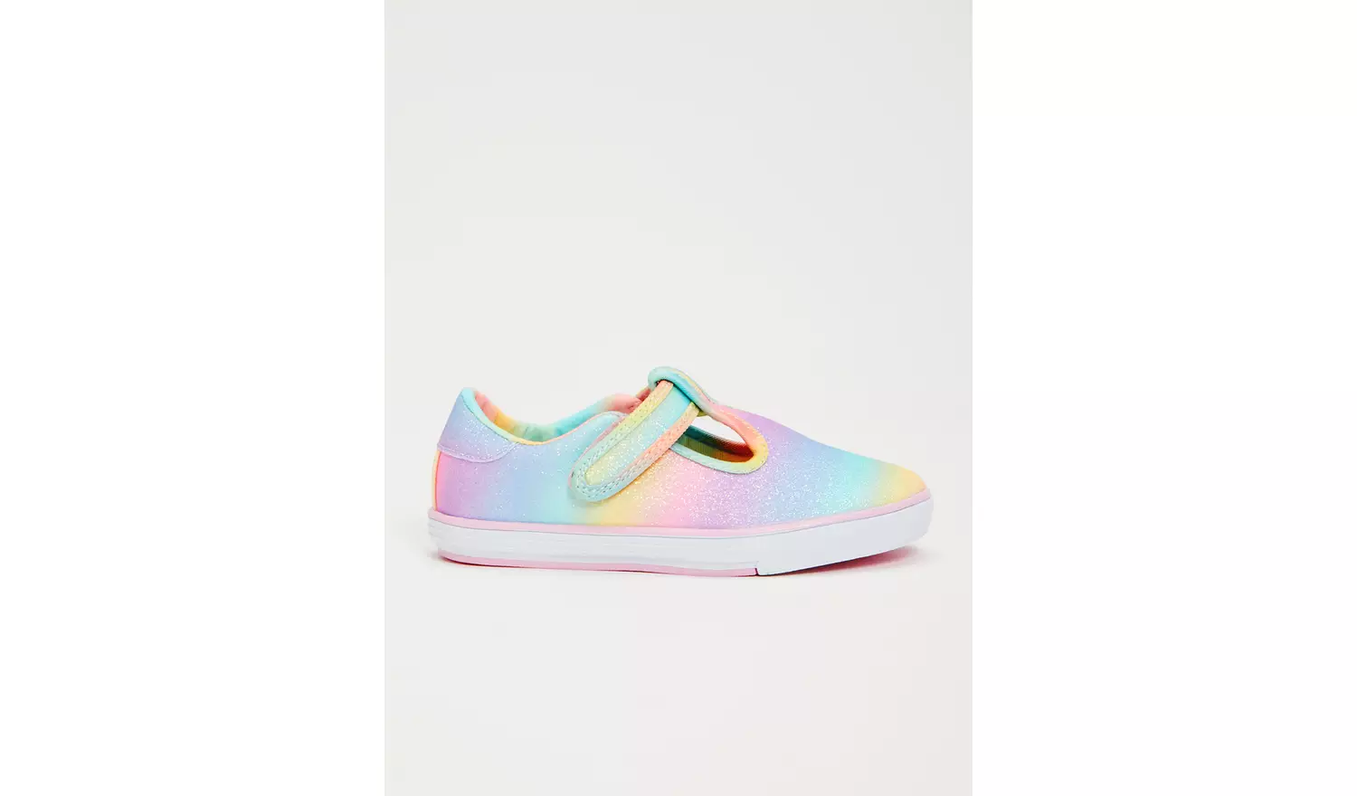 Rainbow Glitter Canvas Mary Jane - 4 Infant