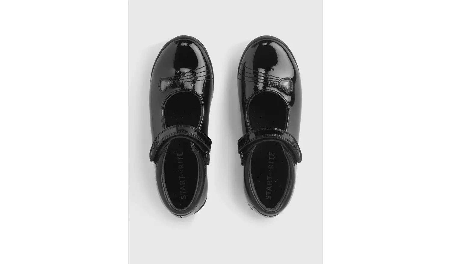START-RITE Stardust Black Patent Leather Mary Jane School Shoes 11 Infant