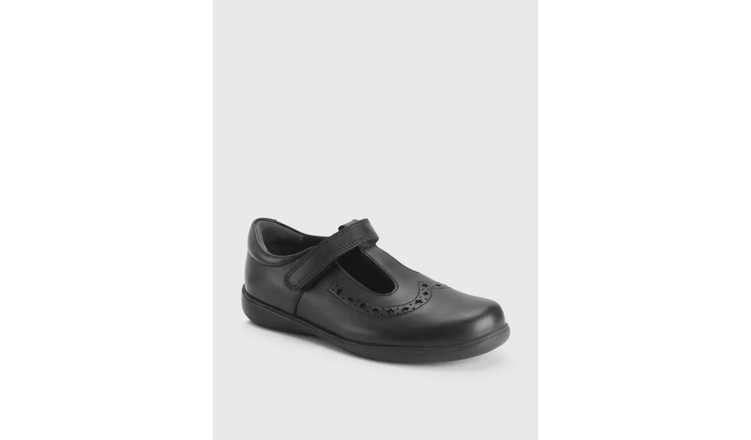 START-RITE Hope Black Leather T Bar School Shoes 2