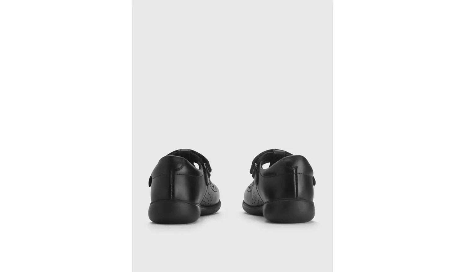 START-RITE Hope Black Leather T Bar School Shoes 1