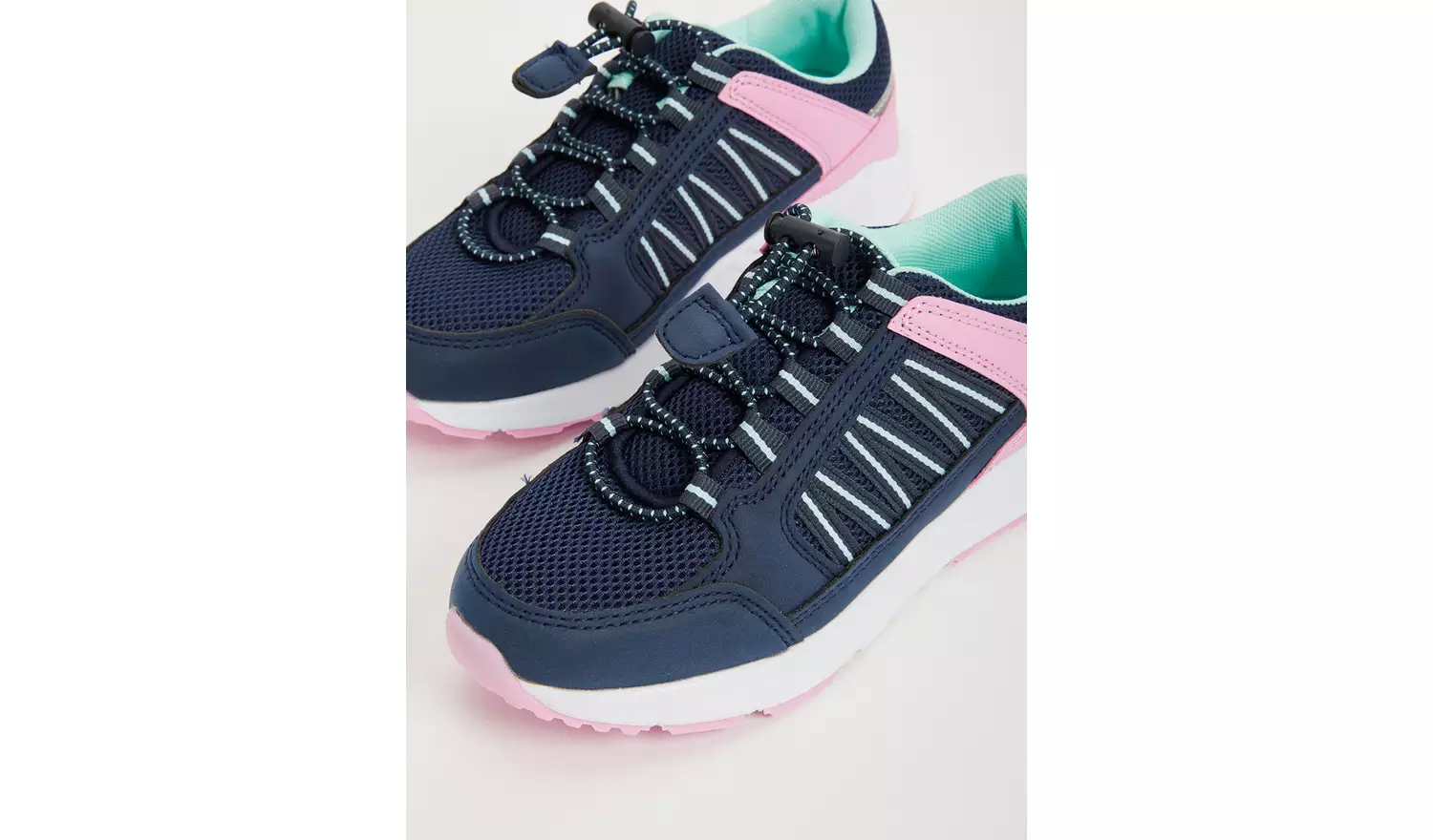 Navy & Pink Hiker Trainers - 8 Infant