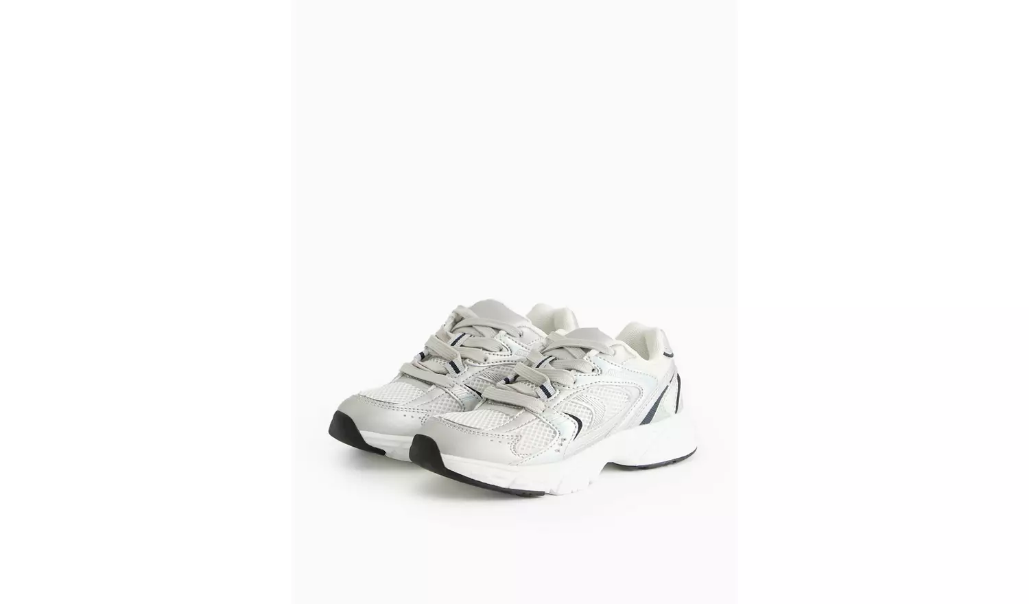 White Panelled Sporty Trainers13 Infant