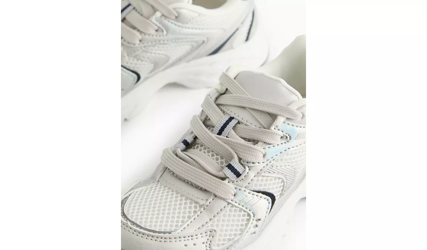 White Panelled Sporty Trainers11 Infant