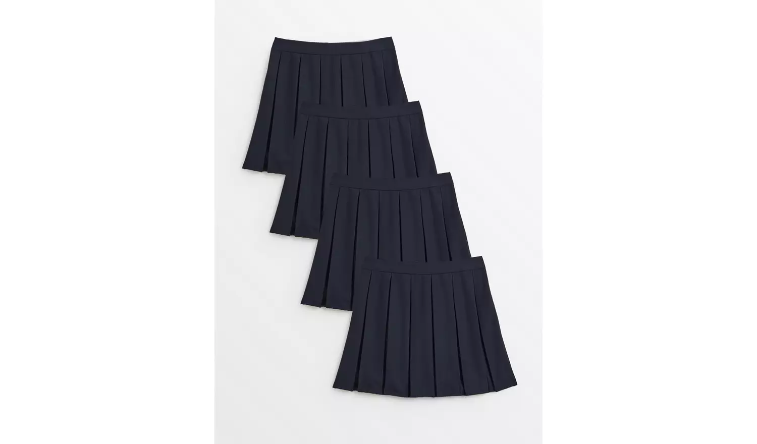 4 Pack Navy Pleated Skirts 11 years