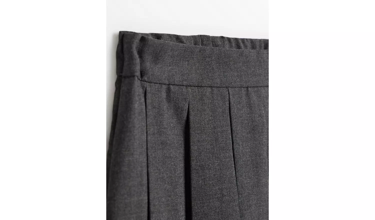 2 Pack Grey Permanent Pleat Skirts Generous Fit7 years