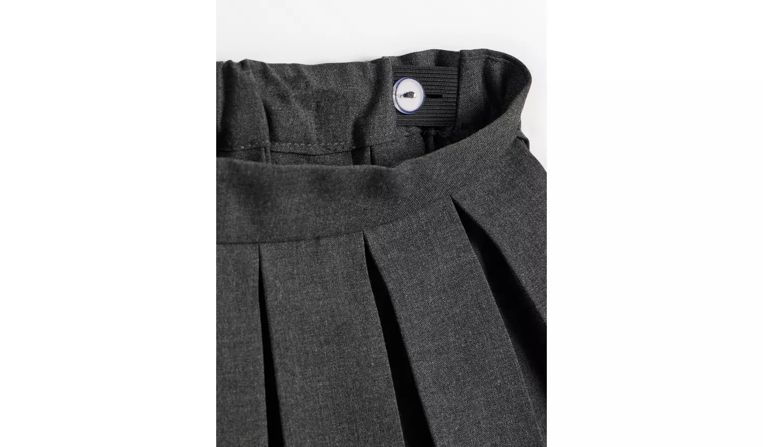 2 Pack Grey Permanent Pleat Skirts Generous Fit9 years