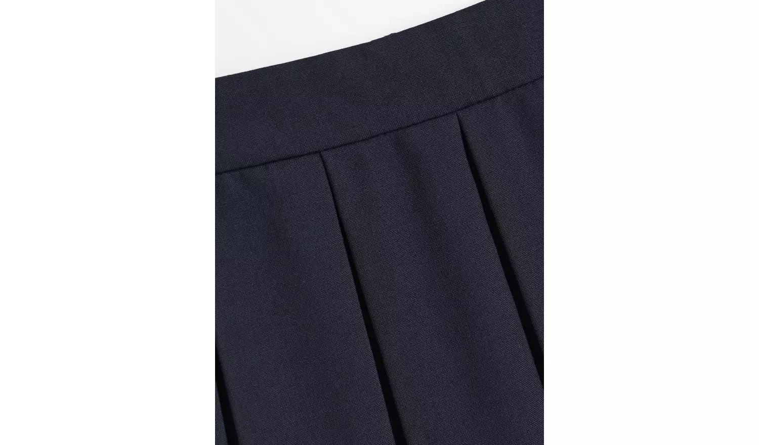 2 Pack Navy Permanent Pleat Skirts Generous Fit4 years