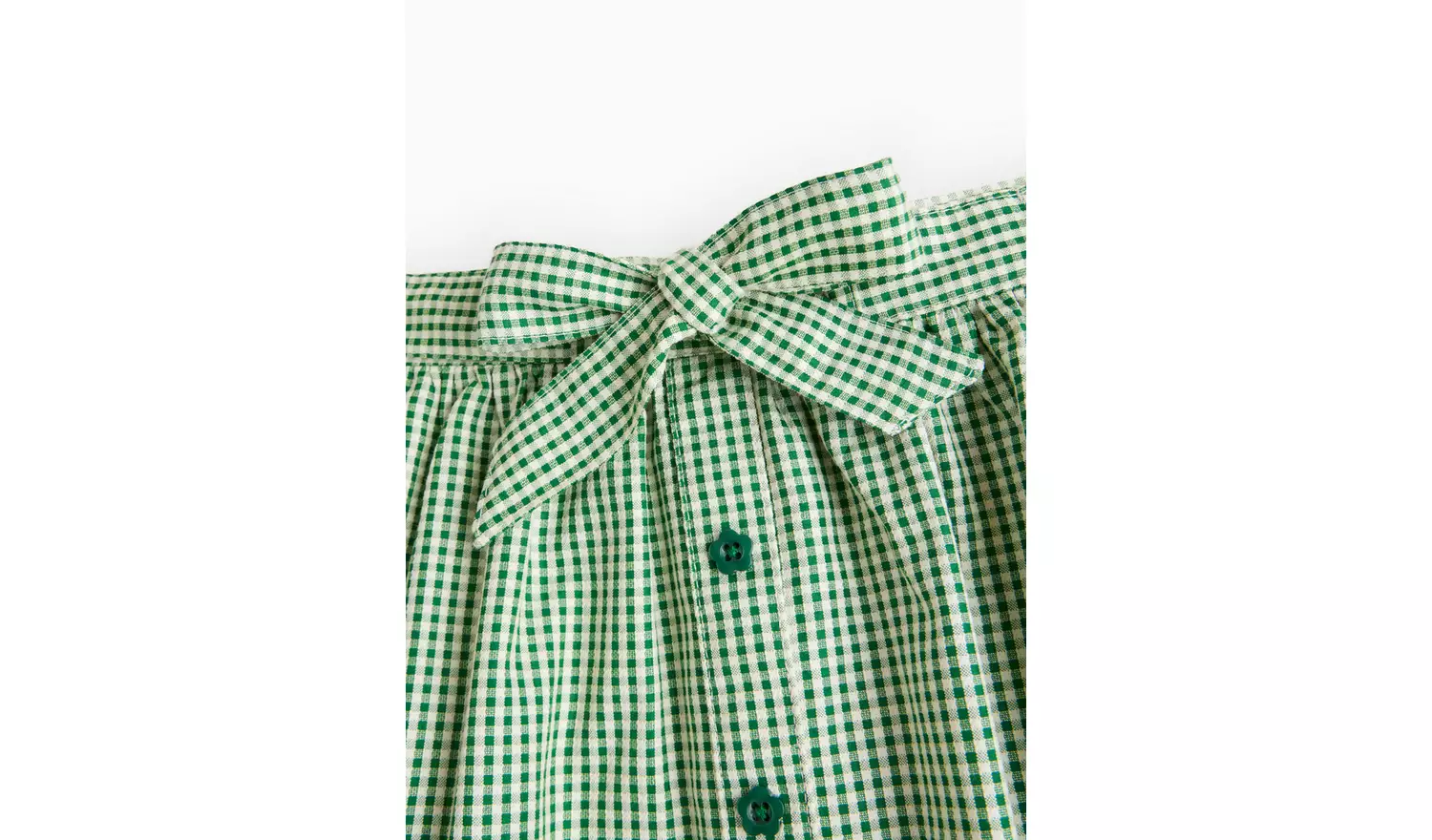 2 Pack Green Gingham Skirt 11 years