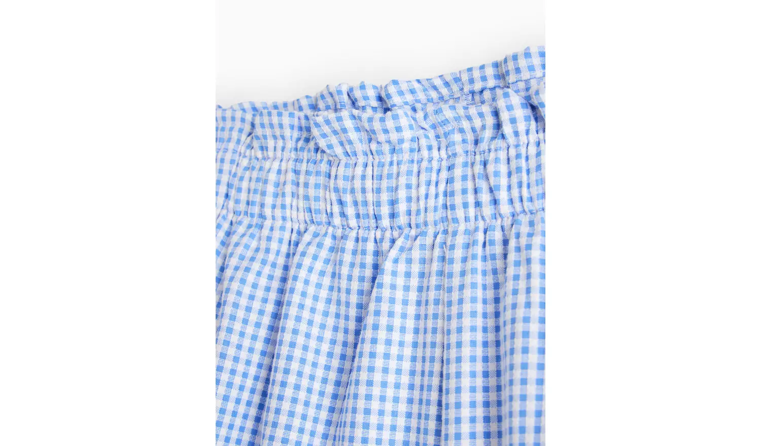 2 Pack Blue Gingham Shorts 9 years