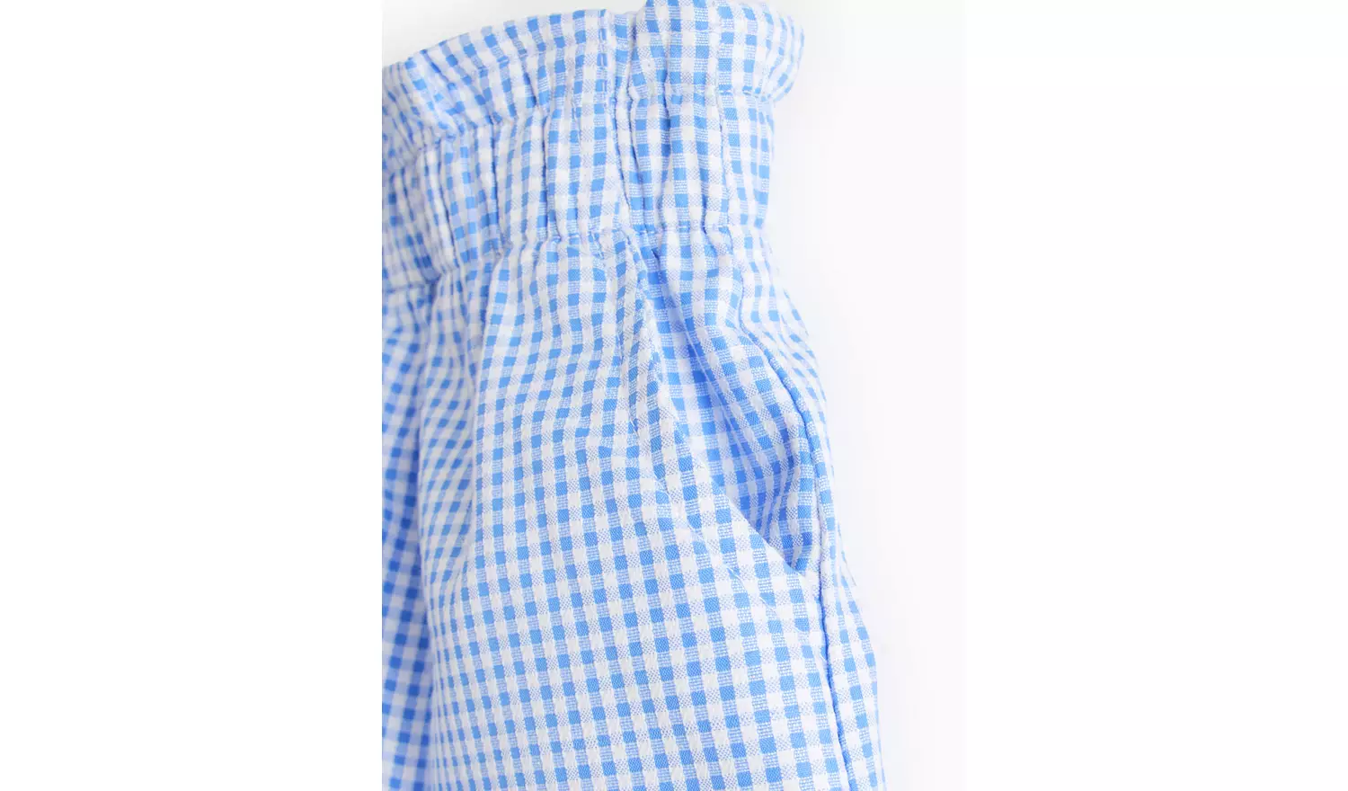 2 Pack Blue Gingham Shorts 9 years