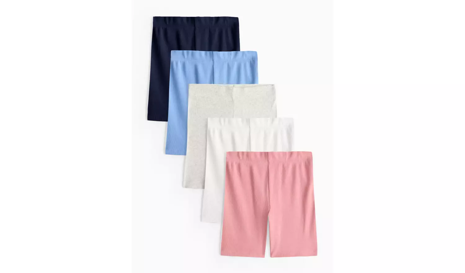Classic Ribbed Cycling Shorts 5 Pack 7 years
