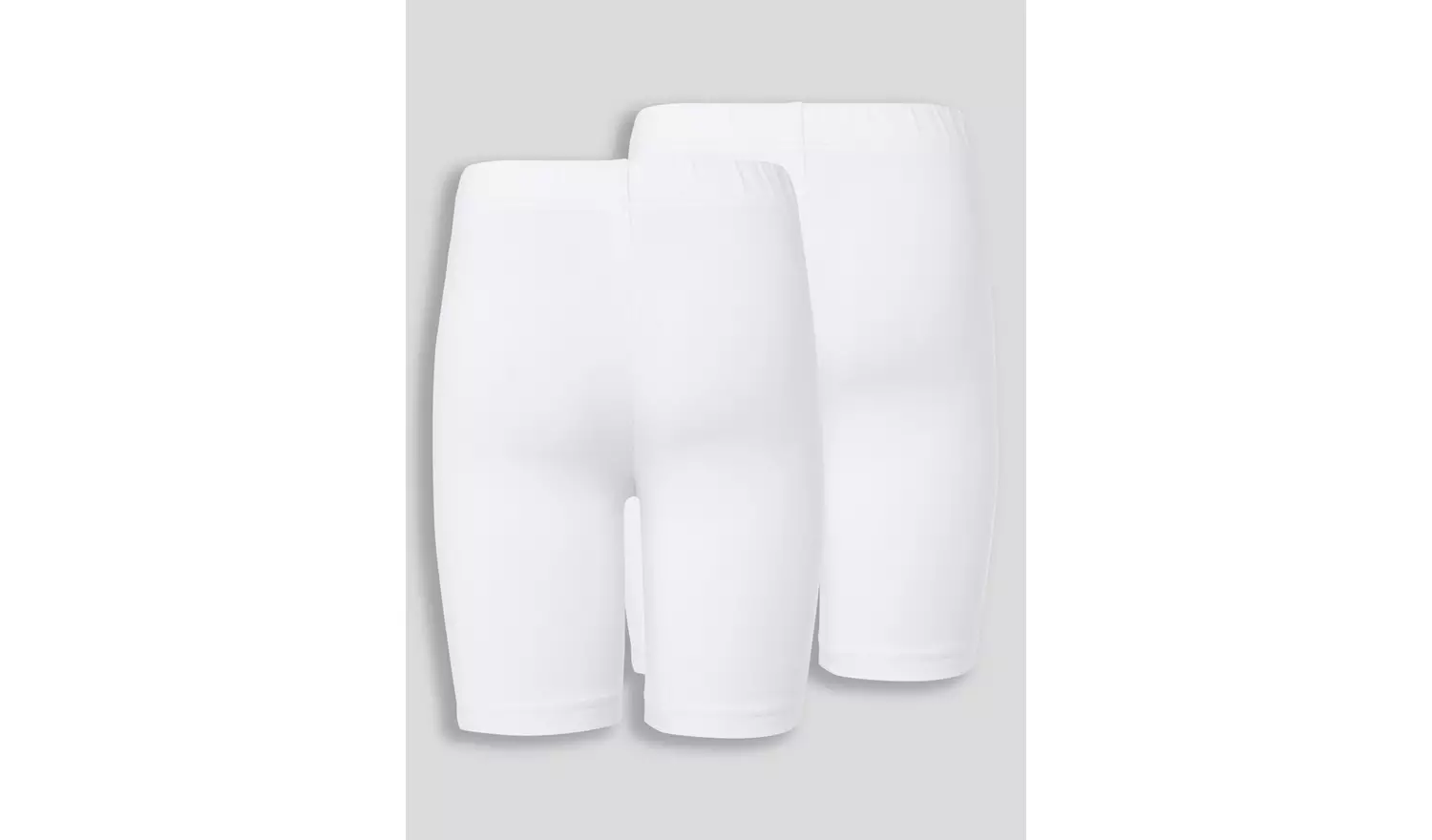 2 Pack White Cycling Shorts 3 years
