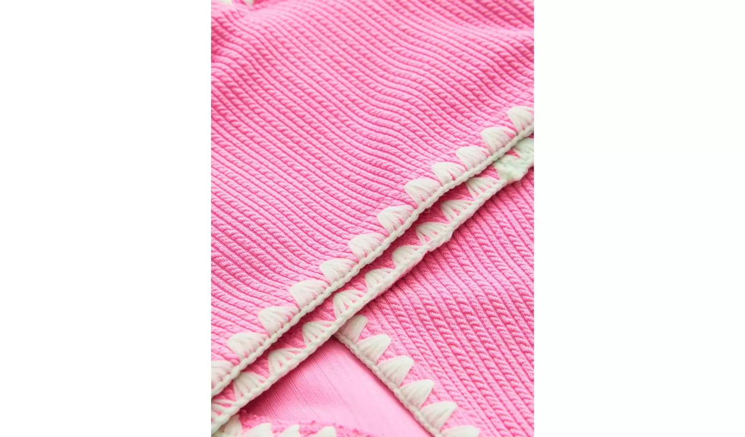 Pink Textured 2 Piece Bikini Set 6 years