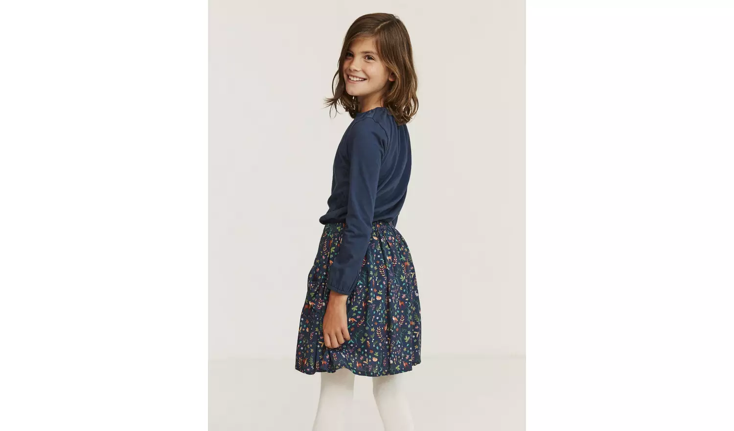 FATFACE Navy Embroidered Top - 4-5 years