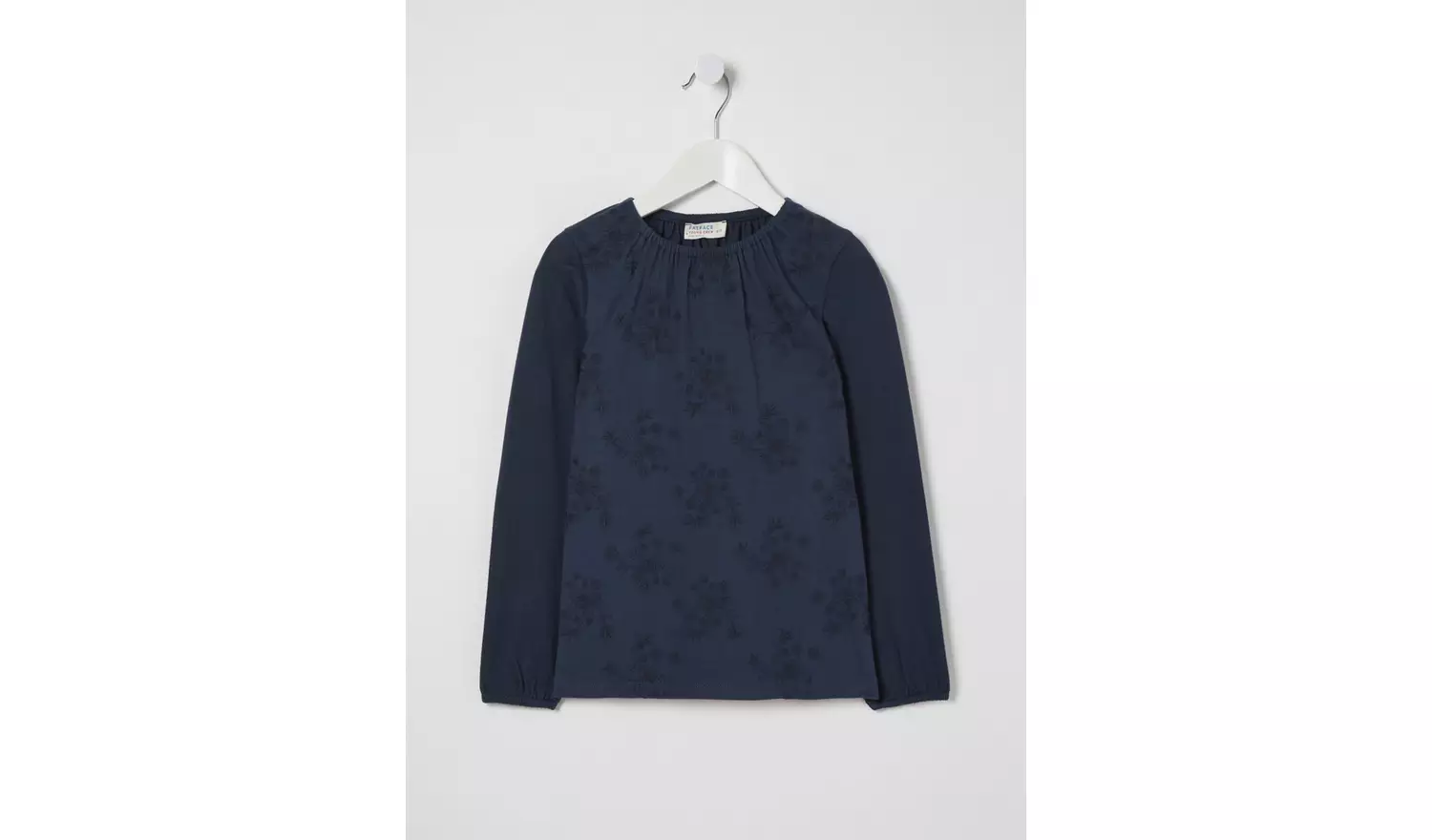 FATFACE Navy Embroidered Top - 4-5 years