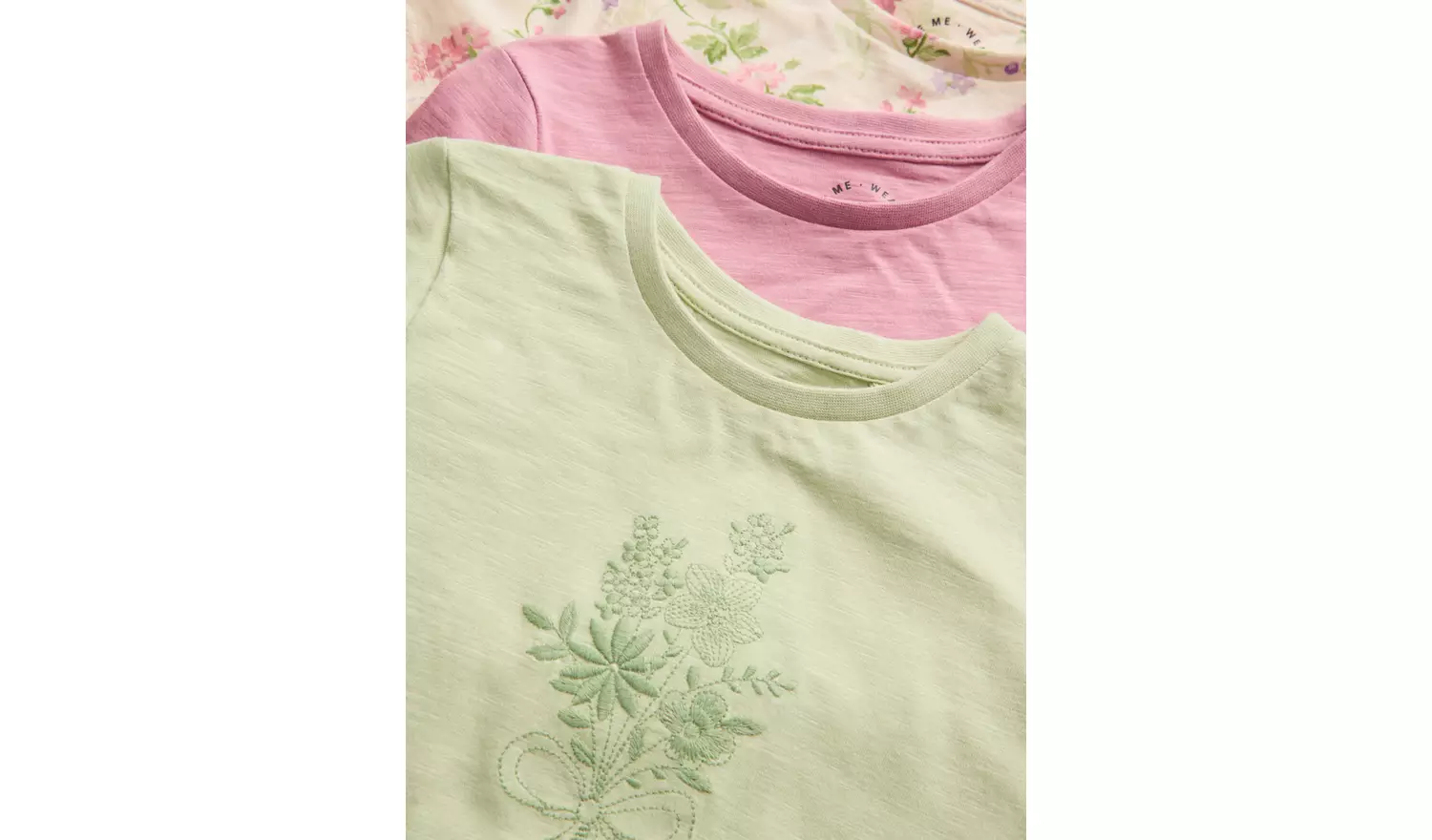 Pastel And Floral T-Shirts 3 Pack8 years