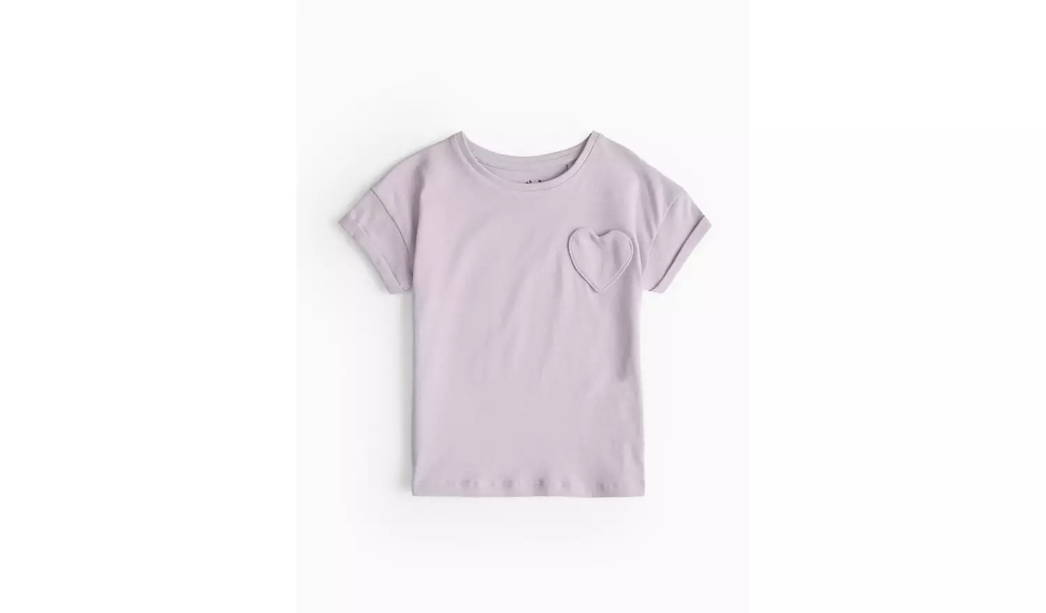 Lilac Heart Pocket T-Shirt 5-6 years